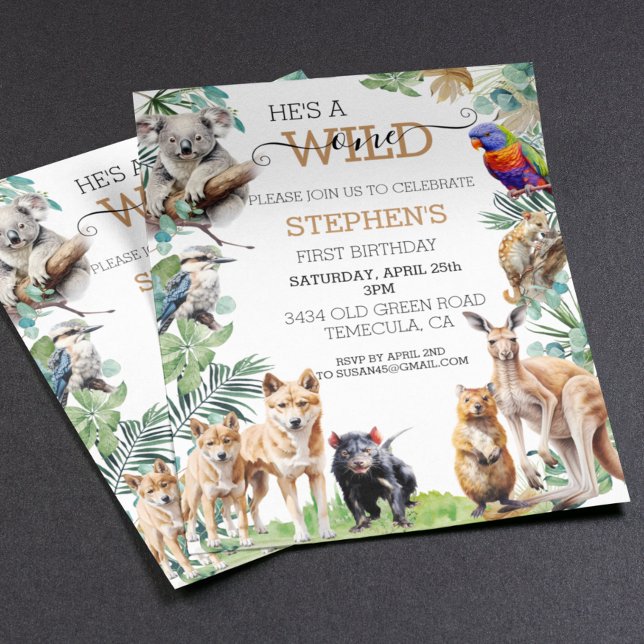 Papier Un animal sauvage australien un anniversaire Kanga (Créateur téléchargé)