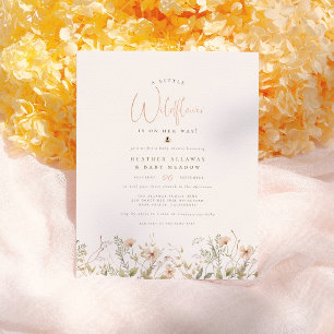 Papier Un Baby shower budgétaire un peu Fleur sauvage et 