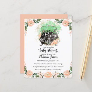 Papier Un bébé brasse une invitation budgétaire Baby show