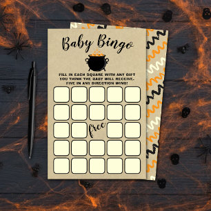 Papier Un Bébé Doux Brasse Le Baby shower D'Halloween