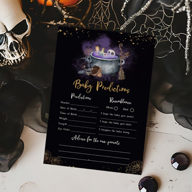 Papier Un bébé est en train de brasser Éffrayant Baby Pre (A Baby is Brewing Baby Shower Baby Predictions Game)