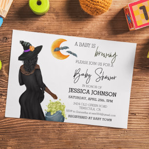 Papier Un bébé se prépare Sorcière Afro-Américaine