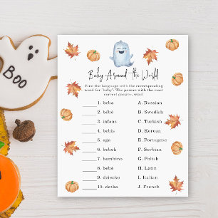 Papier Un fantôme mignon - Baby autour du monde jeu