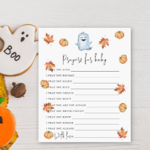 Papier Un fantôme mignon - Jeu de fête prières pour béb