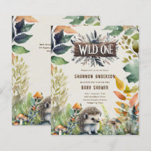 Un hérisson sauvage Baby Woodland Animaux