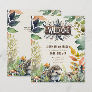 Papier Un hérisson sauvage Baby Woodland Animaux