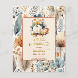 Papier Un petit baby shower citrouille