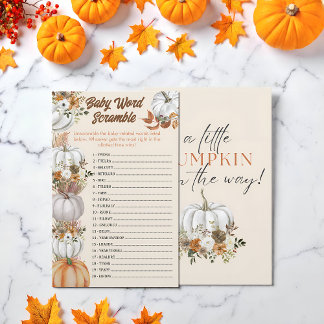 Papier Un petit Citrouille est en route - Baby shower Gam