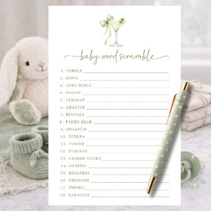 Papier Un petit élégant jeu de mots mêlés pour bébé Showe