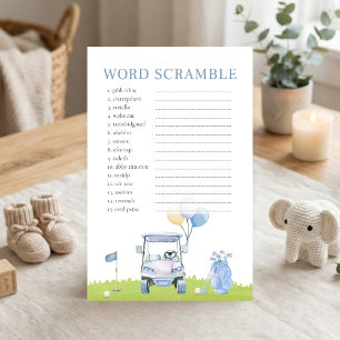 Papier Un petit jeu de désordre de mots de golf Putter Sh