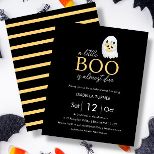 Papier Un petit livre est presque dû Baby shower Hallow