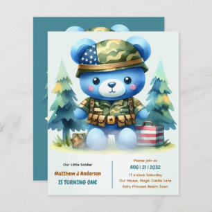 Papier Un petit soldat - US Boys 1er Anniversaire