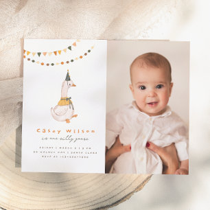Papier Une fête d'anniversaire photo budgétaire d'une oie