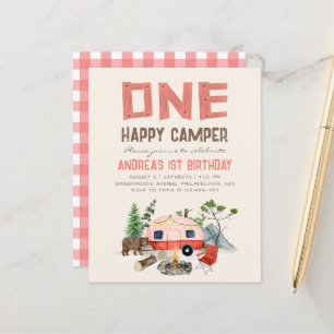 Papier Une joyeuse campeuse Filles de la forêt 1er annive