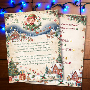 Papier Une lettre personnalisée du Père Noël & chasse au