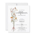 Une petite Fleur sauvage Invitation du Baby shower
