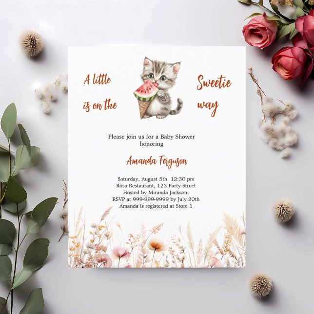 Papier Une petite invitation au Baby shower de Sweetie ca (Créateur téléchargé)