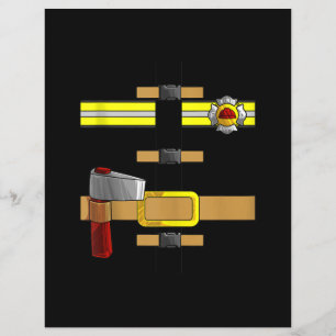Papier Uniforme de firefighter Funny DIY Halloween