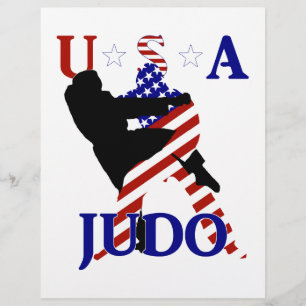 Papier USA Patriotique Martial Arts JUDO