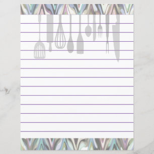 Papier Ustensiles de Cuisine de cuisine rétro Zigzag Chev