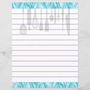 Papier Ustensiles de cuisine rétro à chevron zigzag