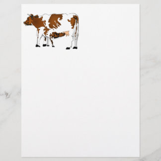 Papier Vache mère avec veau