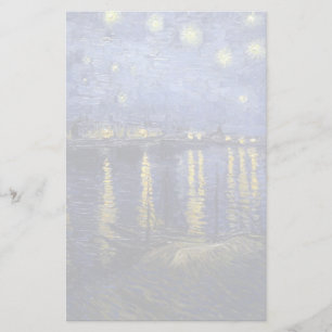 Papier Van Gogh   Nuit Étonnante Sur Le Rhône   1888