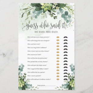 Papier Végétation moderne devinez succulent qui a dit le 