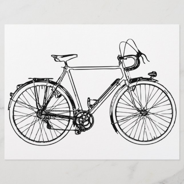 Papier Vélo vintage (Devant)