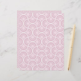 Papier Ventilateurs Art déco Dusky Rose Confetti Lace