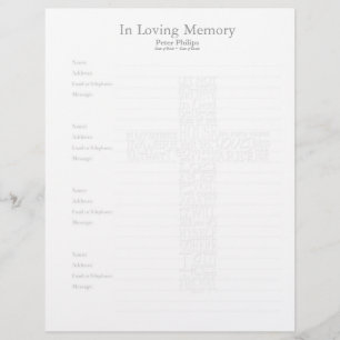 Papier verset biblique John14 en forme croisée -