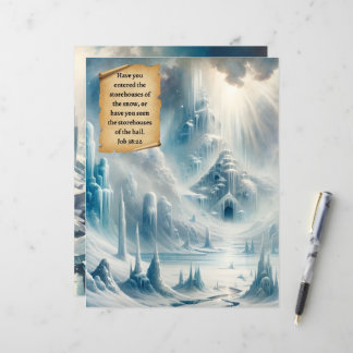 Papier Versets de la Bible d'hiver Carton d'artisanat en