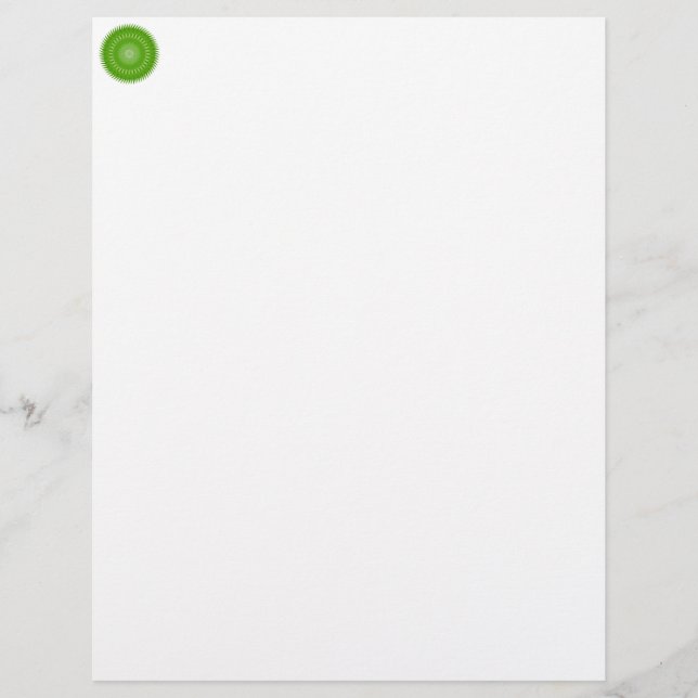 Papier Vert Sun Mandala (Devant)