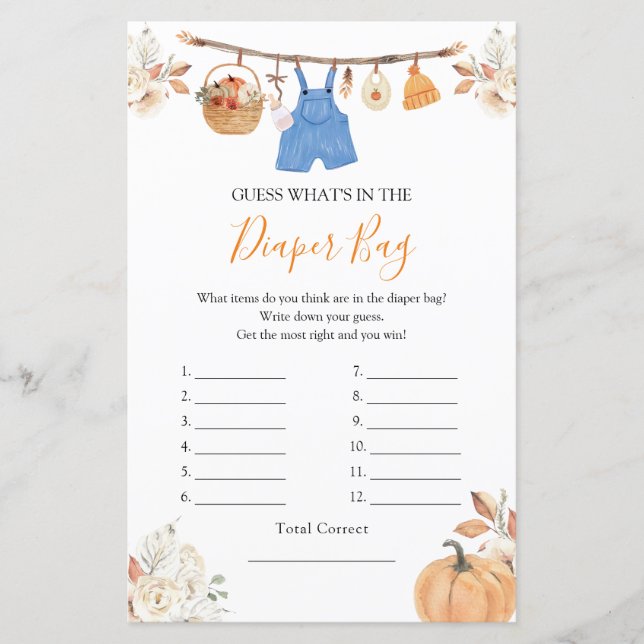 Papier Vêtements Citrouille Automne Qu'y a-t-il dans le s (Devant)