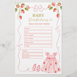 Papier Vêtements de bébé Coquette Rose Prédictions de béb