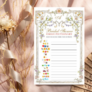 Papier Victorian Ornate Grace Floral Fête des mariées Jeu