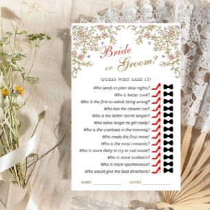 Papier Victorian Ornate Grace Floral Fête des mariées Jeu
