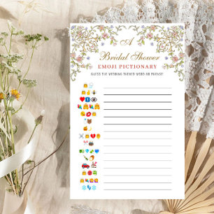 Papier Victorian Ornate Grace Floral Fête des mariées Jeu