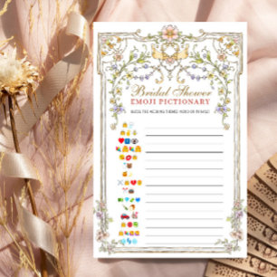 Papier Victorian Ornate Grace Floral Fête des mariées Jeu