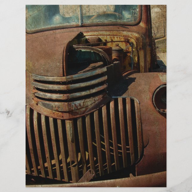 Papier Vieux Camion abandonné (Devant)