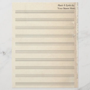Papier Vieux Livre vintage Vieux Livre Vierge Musique 10