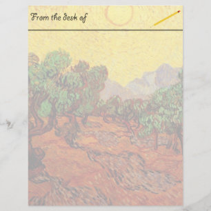 Papier Vincent van Gogh Olive Trees