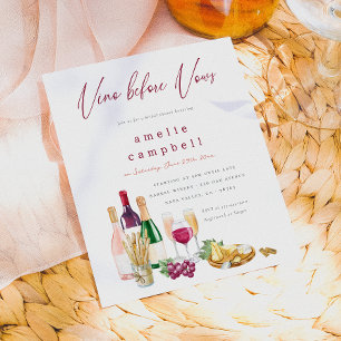 Papier Vino Before Vows Budget Enterrement de Fiançailles