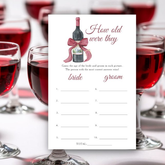 Papier Vino before Vows How old were they bridal (Créateur téléchargé)