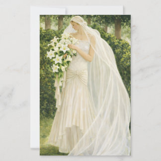 Papier Vintage Bride budget invitation