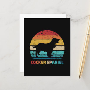 Papier Vintage Cocker Spaniel Cocker cadeau Spaniel Lov