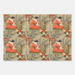PAPIER vintage DE LAVAGE SANTA CLAUS