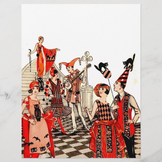 Papier Vintage fête d'Halloween (Devant)