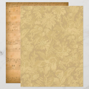 Papier vintage Floral/Musique - Marple Hall
