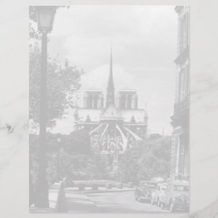 Papier Vintage France Paris notre dame île saint louis